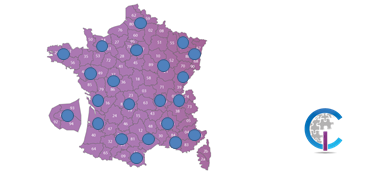 carte de France du réseau